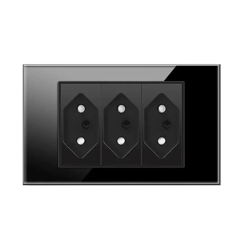 Smooth Touch Tempered Glass Wall Outlet Decked Out With Fast Charge USB Ports 20 Amp 2000 Watt Capacity Runs Flawless On 110 To 250 Volts Great For Sleek Modern Home Transformations