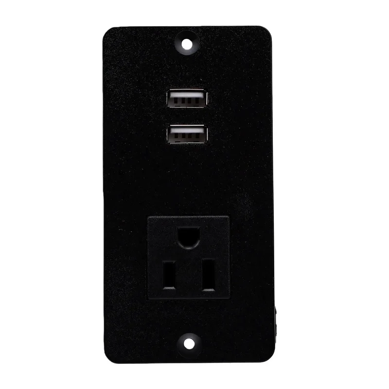 Flush Mount Power Outlet With Heat Resistant Pc Body Legit Fire Proof Design Clean Wire Routing No Sweat Wall Install For Modern Homes And Fast Room Refreshes