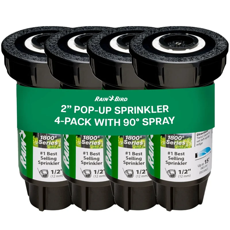Slick Pressure Regulated Pop Up Sprinkler Head 2 Inch Quarter Circle Irrigation Kit Pack Of 4 With Dual Spray Nozzles Gives Your Yard A Knockout Finish And Makes Routine Lawn Care Go Flawless