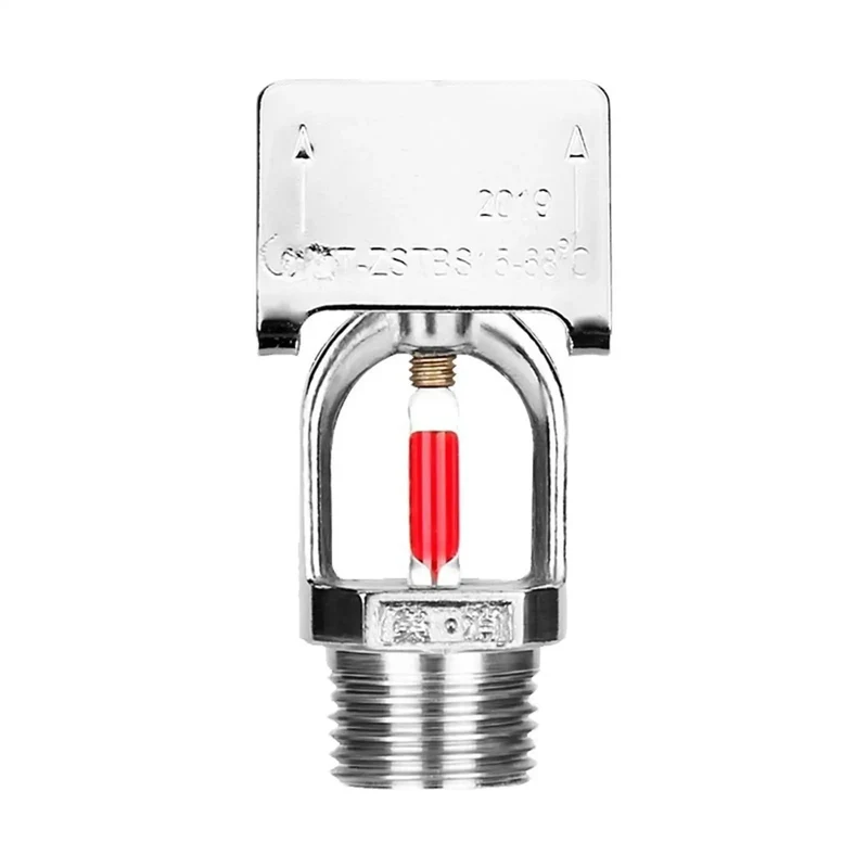 Heavy Duty Fire Sprinkler Head Five Pack With Slick Chrome Plated Brass Construction And Speedy 155 Degree Glass Bulb Activation For Smooth Sidewall Emergency Coverage