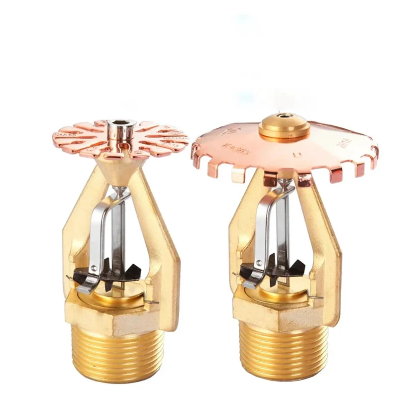 Professional Grade All-Copper Fire Sprinkler Head DN25 72 Degrees Fast Response Early Suppression Downward Spray R1 Inch Connection Quick Acting Heavy Duty Fire Protection Gear Built Tough Badass Performance