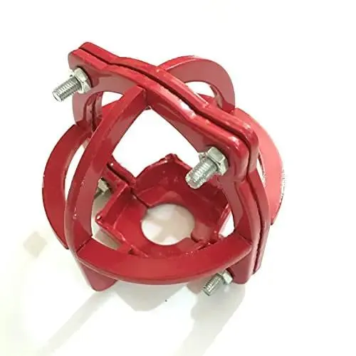 Heavy Duty Stainless Steel Fire Sprinkler Protection Cage Bracket for DN15 and DN20 Sprinkler Heads Red Hex Head with Female Connection No Hassle Disassembly Tough Rock Solid Guard Shield