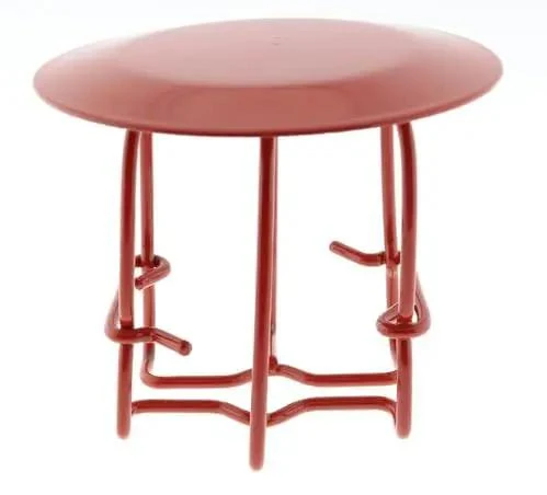 Heavy Duty Fire Sprinkler Head Guard, Red Steel Baffle And Water Shield, Rock Solid Drop In Protective Cage Built Tough For Commercial Jobs To Handle Light Contacts No Sweat Install For Industrial Gear