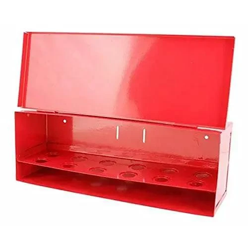 Built Tough Fire Sprinkler Spare Head Storage Cabinet With 12 Unit Capacity, Real Deal Red Maintenance Box, No Hassle Wall Mount, Nfpa Compliant Tradesmen Essential Gear