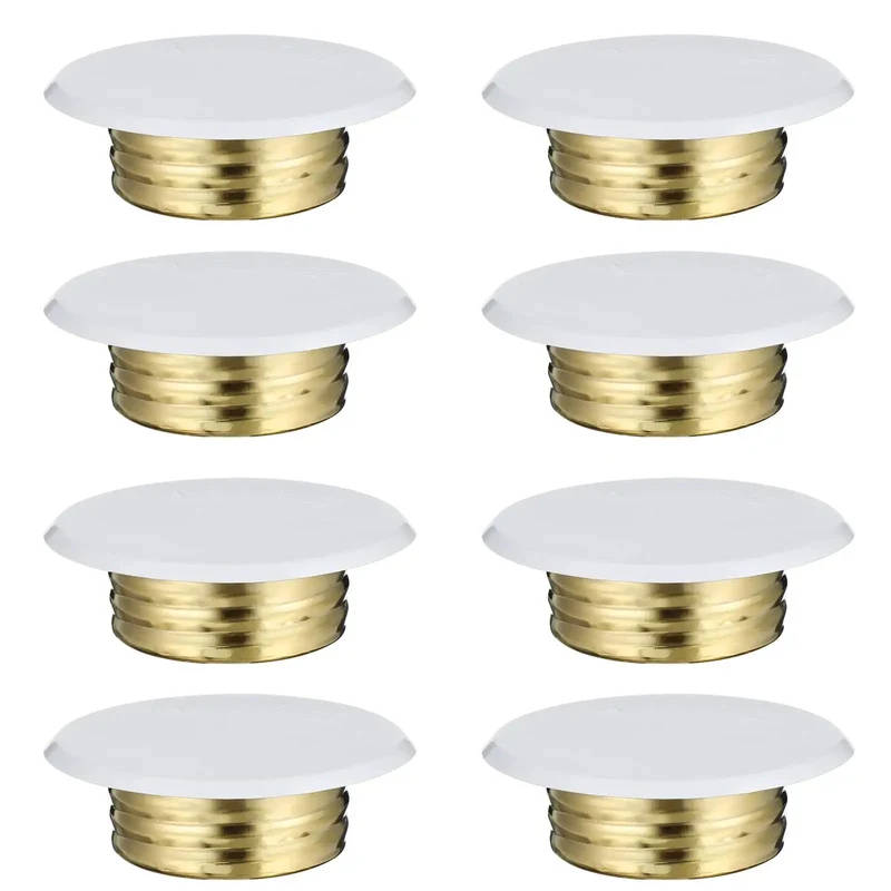 Rock Solid Eight Pack Fire Sprinkler Head Cover Plates With No Hassle Setup And Dead Nuts Secure Fit Galvanized Steel Ceiling Trim Rings For Indoor Fire Protection And Top Shelf Safety