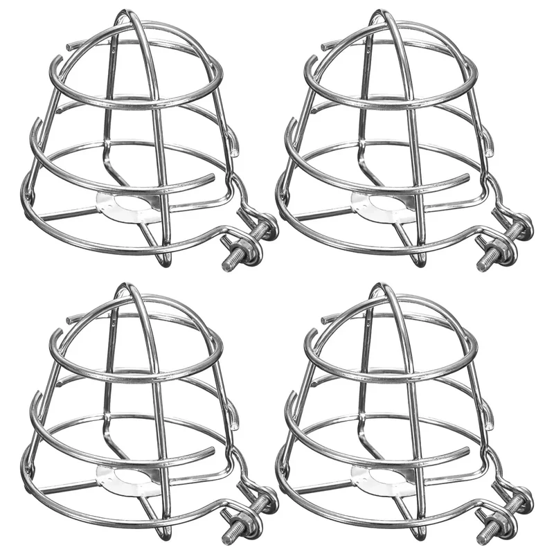Heavy Duty Iron Fire Sprinkler Head Covers 4 Pack Dome Cage Protectors Solid As Nails Impact Resistant Shield Fits Half And Three Quarter Inch Piping Top Notch Home Upgrade