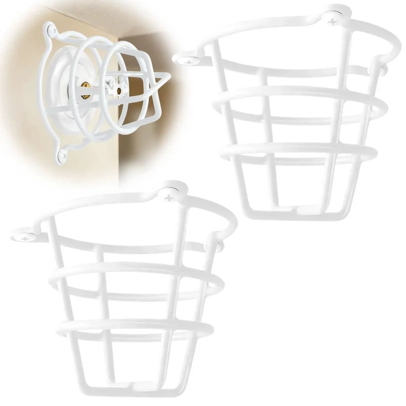 White Fire Sprinkler Head Guard Cover Protector Cage For 1/2 And 3/4 Inch Ceiling And Wall Pendent Heads Boasting A No Brainer Fit And Serious Bulletproof Shielding