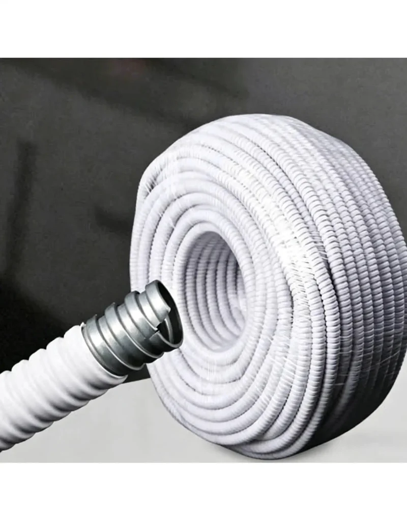 Badass Flexible Electrical Conduit, Crush Resistant Corrugated Wire Tubing With Fire Resistant Pvc Cover, 328 Foot Roll, Ridiculously Sturdy 1 Cm Id Hose For Any Diy Hack