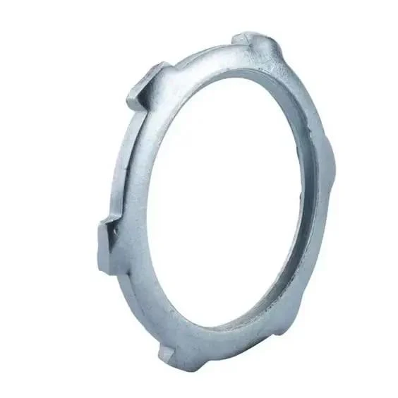 Solid Steel 3 Inch Rigid Conduit Locknut Dead Tight Fit For Electrical Boxes And Panels Heavy Duty Threaded Connector Knockout Ready For Metal Cable Runs Zero Play Conduit Bonding Accessory