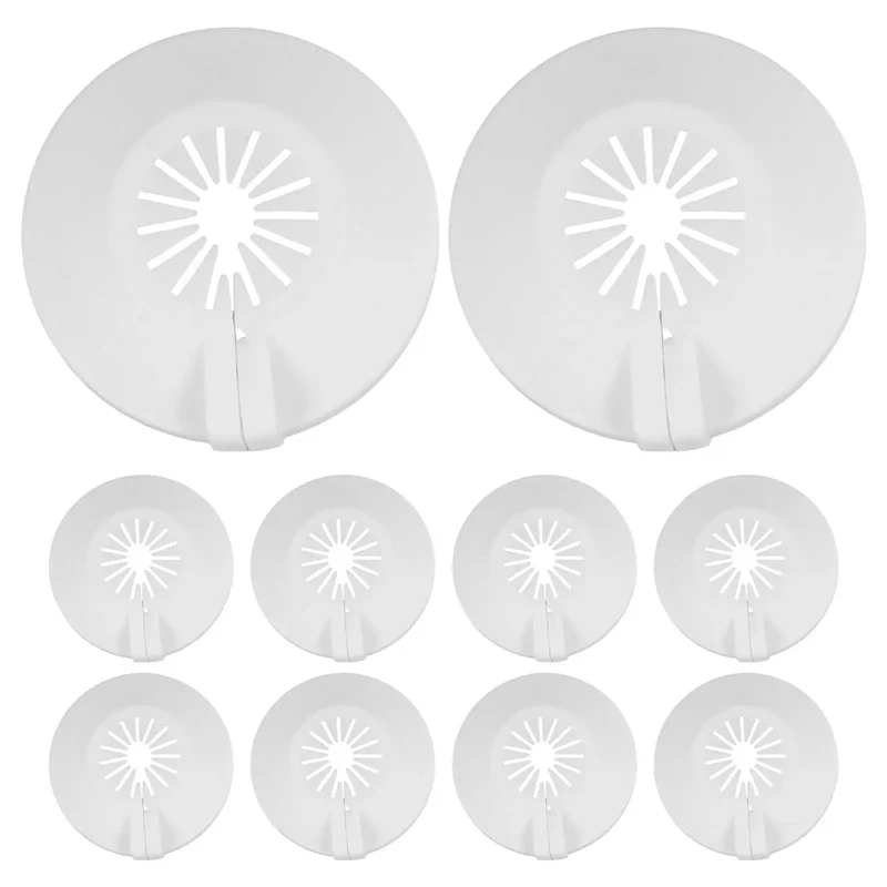 Top Notch Universal Fire Sprinkler Head Covers With Detachable Trim Rings And Smooth Ceiling Escutcheon Plates For Slick Home And Office Makeover Setup