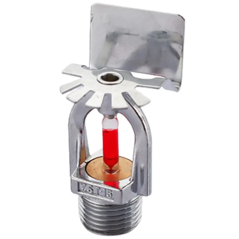 Top Shelf Pendent Fire Sprinkler Head With Sixty Eight Degree Quick Response Activation And One Half Inch Thread Connector For Home Building Fire Safety Shield