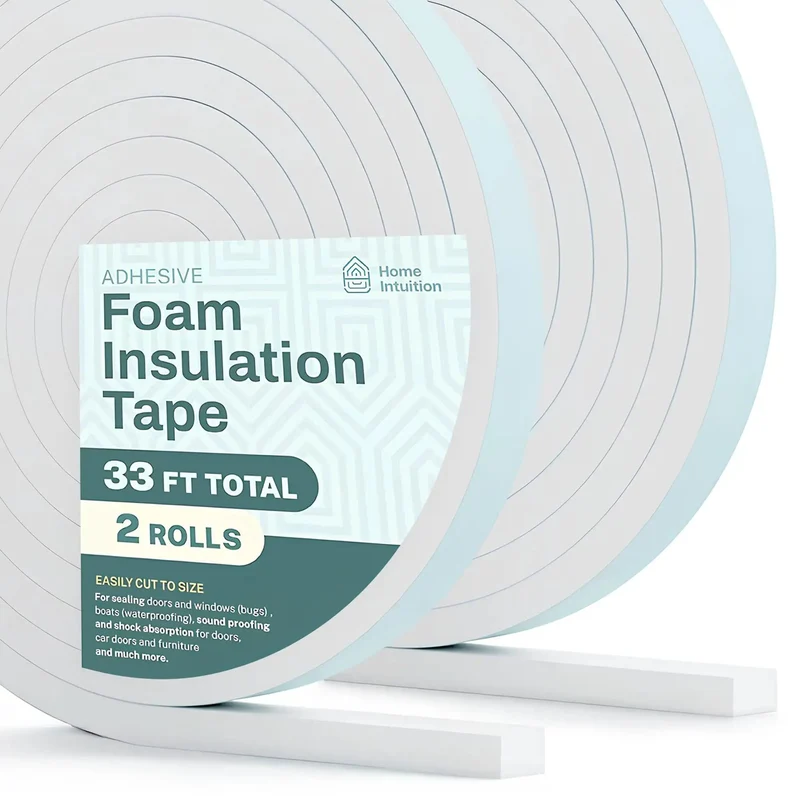 Tough As Nails Weather Stripping Tape For Doors And Windows High Density Foam Insulation Seal Soundproof Draft Guard Rock Solid Self Adhesive Fix Quickly
