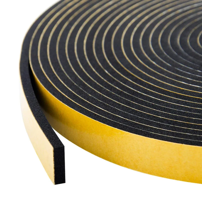 Heavy Duty Neoprene Foam Seal Tape 3 Pack 1/2 Inch Wide By 1/8 Inch Thick 59 Feet Total Ultra Strong Self Adhesive Weather Stripping Built Like A Tank No Drafts Allowed Smooth Install For Doors