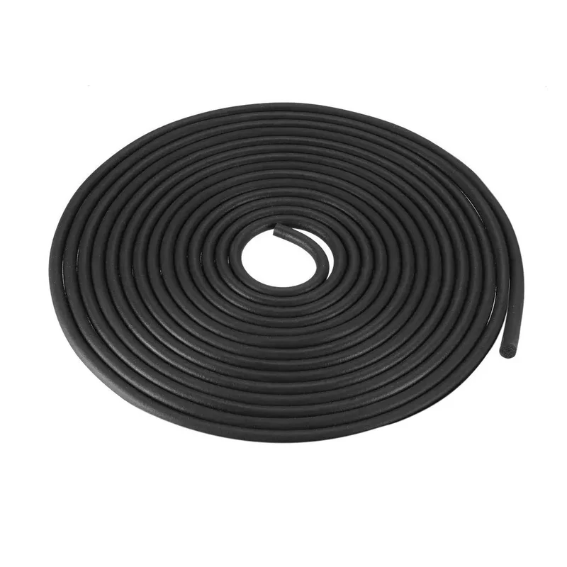 Tough As Nails Premium EPDM Rubber Foam Tape Weather Seal Strip For Door And Window Gaps 5mm Diameter By 16.4 Feet Black High Heat Resistant Oil Proof Tight Insulation