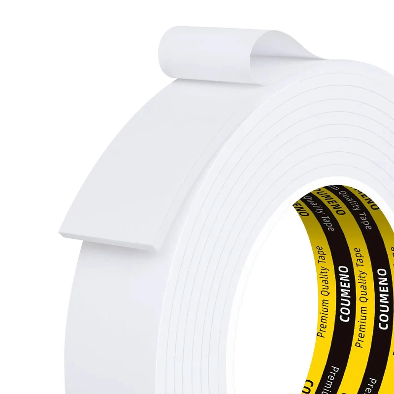 Top Shelf White Self Adhesive Foam Tape 1 Inch By 10 Feet Heavy Duty Weather Stripping For Window And Door Seals High Density Eva Insulation Sponge Stops Drafts Cuts Cooling Bills Keeps The Heat Out All Summer Long