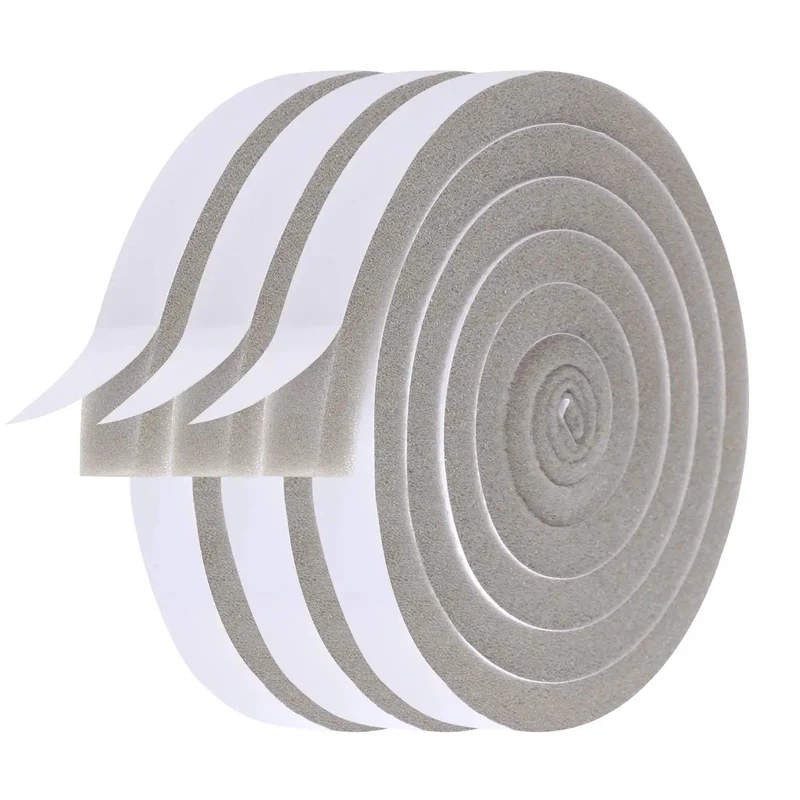 Kick Out Drafts With Premium Heavy Duty Foam Weather Stripping Tape Adhesive Door And Window Seal Half Inch Thick PU Compression Sponge Roll Keep Your Home Snug Year Round