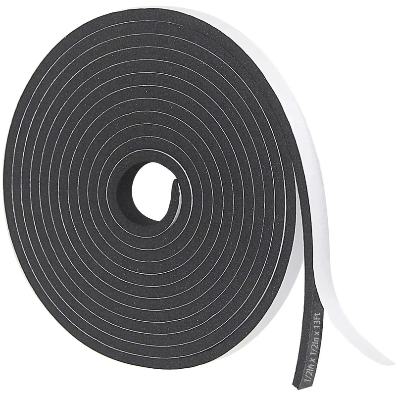 Heavy Duty Neoprene Foam Insulation Tape Self Adhesive Weather Stripping For Doors And Windows Game Changer Sound Proof Draft Blocker 1/2 X 1/2 X 13 Ft Heat Seal Strip For A C Lines And Home Projects
