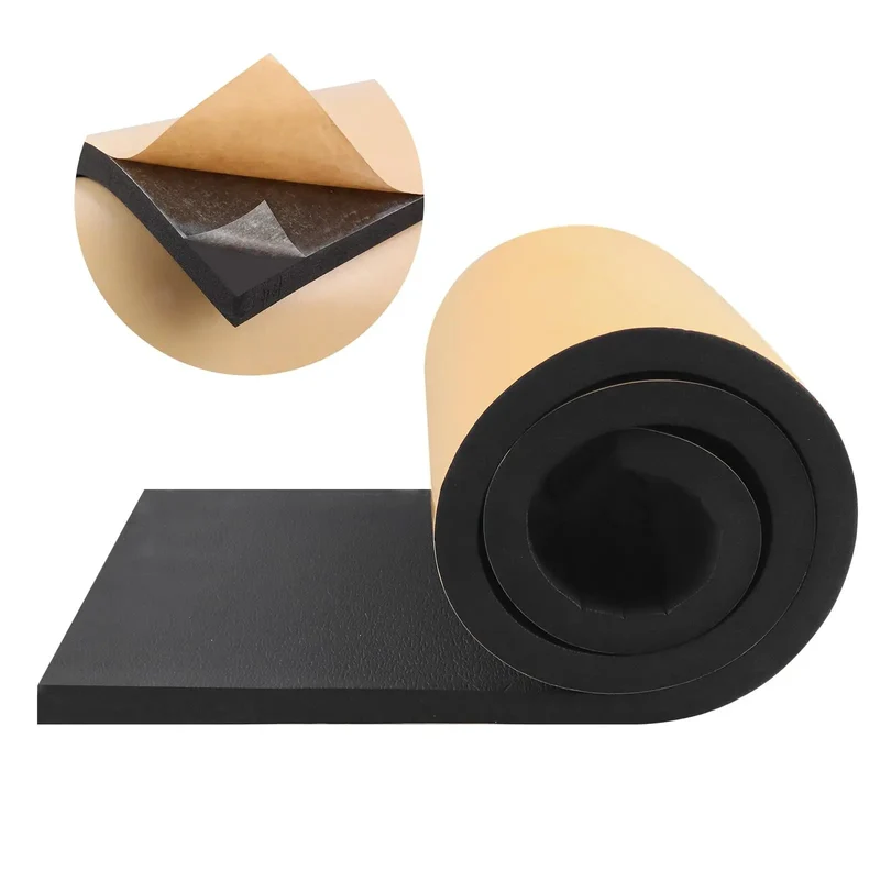 Heavy Duty Neoprene Foam Padding Sheets With Strong Grip Adhesive Backing For Gear Protection Badass Impact Resistance And Weatherproof Cushioning In Sleek Black Trim