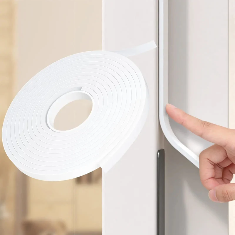 Top Tier White Weather Stripping Tape For Doors And Windows Self Adhesive High Density Foam Roll 16 4 Feet Rock Solid Grip Gap Filler Soundproof Thermal Insulation Seal