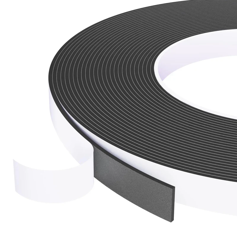 Heavy Duty Black Weather Stripping Door Seal With Super Strong Self Adhesive High Density Foam Tape For Windows And Doors Tight Soundproof Gap Filler Roll Shutting Out Drafts Fast