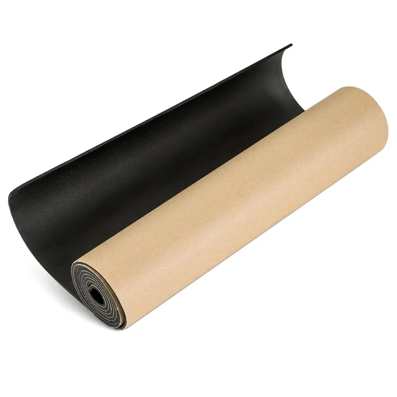 Premium Neoprene Foam Rubber Sheet With Adhesive Backing One Eighth Inch Thick Cushioning Mat For Soundproofing Waterproof Gym Flooring Easy Peasy Cut To Size Super Slick Texture Built Tough Quick Grip Straight Up Great Quality