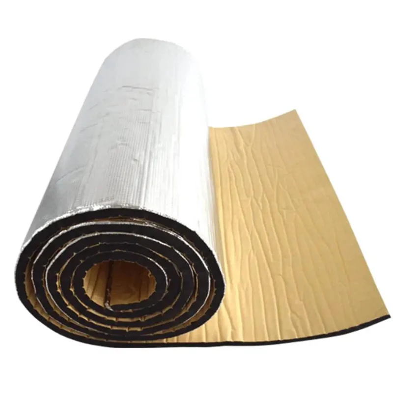 Tough As Nails Car Heat And Sound Deadening Mat Silences Road Rumble And Shields Engine Bay From Scorching Temperatures With Durable Aluminum Foil Backing For Trunk Roof And Doors