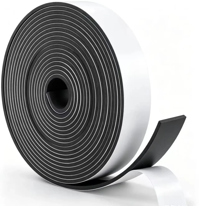 2 In X 1 8 Inch Thick Foam Weather Stripping Tape Single Sided Adhesive Seal Locks Down Drafts Cold Hot Air And Noise Protects Your Home Stops Gaps On Doors Windows And Ac Units To Save Cash On Energy Bills