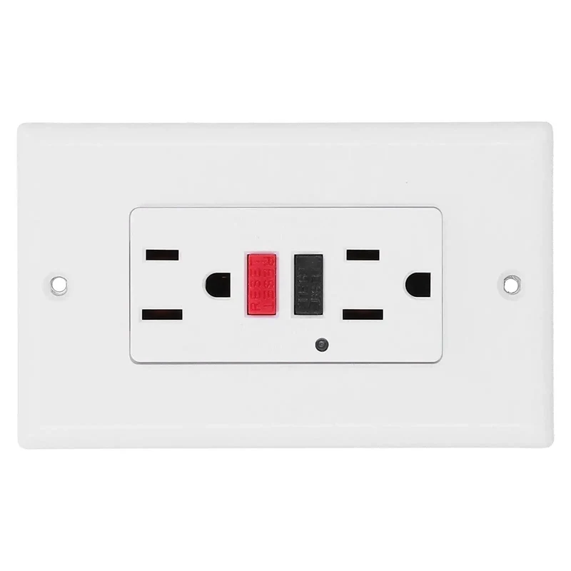 Heavy Hit Smart GFCI Outlet With Built Tough Safety Shutters And Slick 15 Amp 120 V Wall Socket Offering Top Shelf Ground Fault Protection For Indoor And Outdoor Home Projects Featuring Led Indicator And Reverse Load Guard