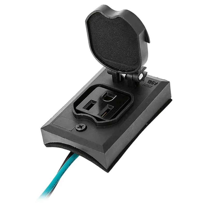 Rugged Ground Outdoor Outlet With Weatherproof Lamp Post Socket Designed For Heavy Duty Jobs Featuring Solid Copper Contacts And Heat Resistant Nylon Body That Installs Without A Sweat And Stands Up To Rough Treatment Daily