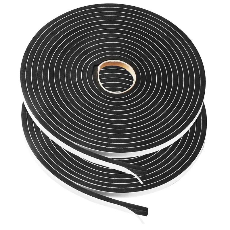 Kick Those Stubborn Drafts With Heavy Duty Foam Seal Tape For Doors And Windows Soundproof Weather Stripping Single Sided Cushioned Gap Filler Blocks Chill Air And Hiss 3 8 By 3 16 2 Rolls