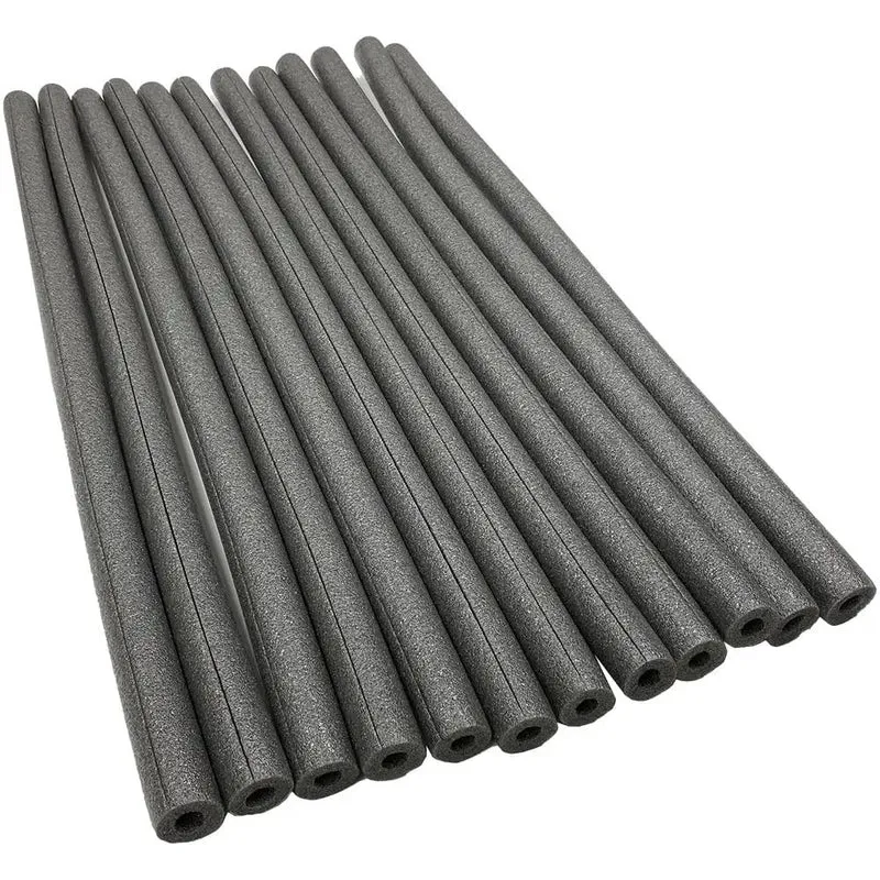 Solid Choice Pre Slit Foam Pipe Insulation Covers 12 Pack Three Foot Durable Foam Tube For Copper Pvc And Iron Plumbing No Sweat Install Hassle Free Layout For Main Water Lines And Freeze Season