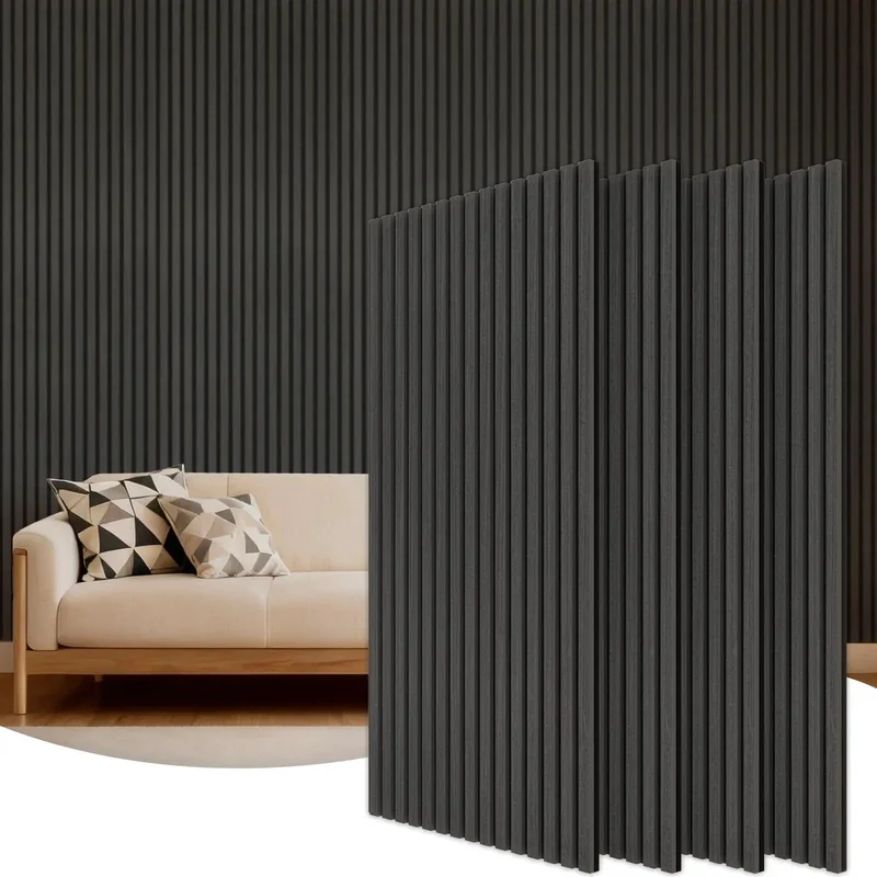 Heavy Duty Rock Solid Wood Veneer Wall Panels with Game Changing Acoustic Treatment and Superior Sound Dampening for Bedroom or Studio Setup 4 Pack 47.2 X 23.6 Inch Acoustic Panels