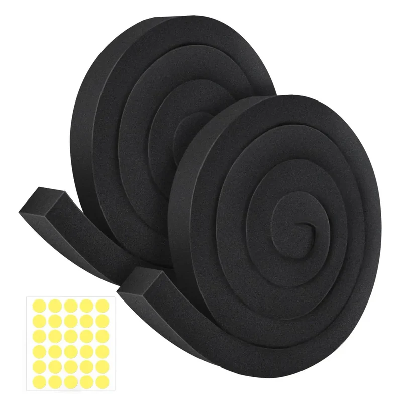 2 Pack Air Conditioner Foam Tape With Heavy Duty Adhesive to Weather Strip Window AC Units and Plug Drafts Instantly adding High Resilience Insulation that Keeps your Home Tight as a Drum by Blocking Hot and Cold Air Leaks while Slashing Energy Bills for