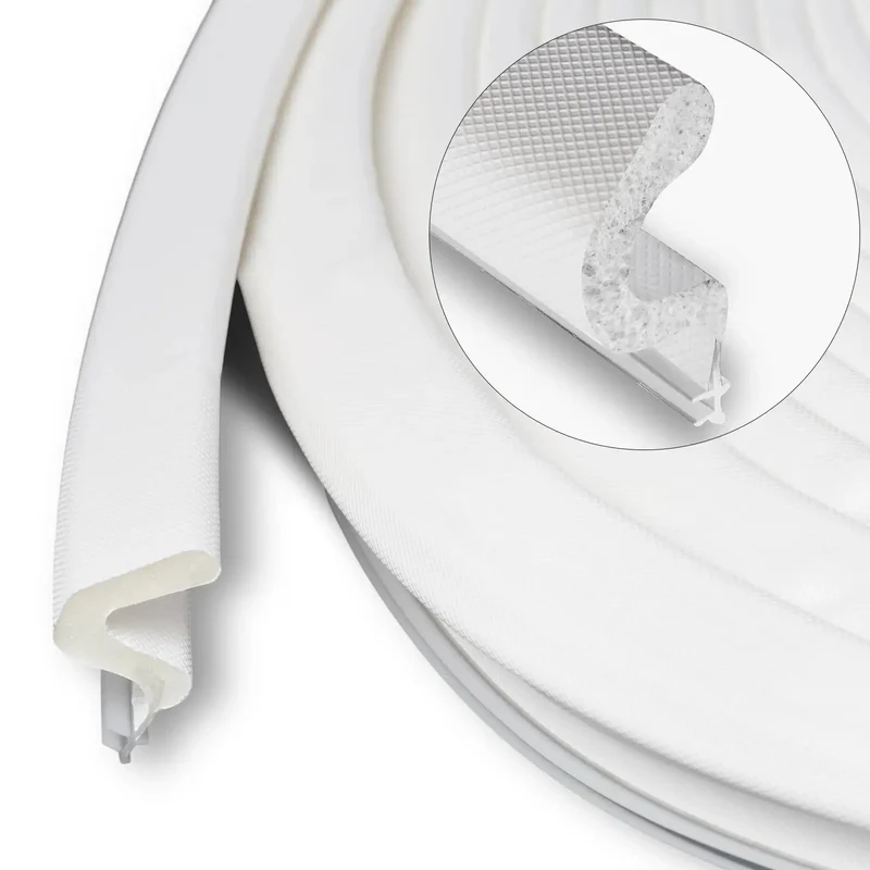 20 Foot Foam Kerf Weather Stripping Door Seal In Black To Kick The Chill At The Door Shut High Density Polyurethane Exterior Door Gasket For Tight Sealing And Heavy Duty Draft Proofing That Stays Put Through Every Season