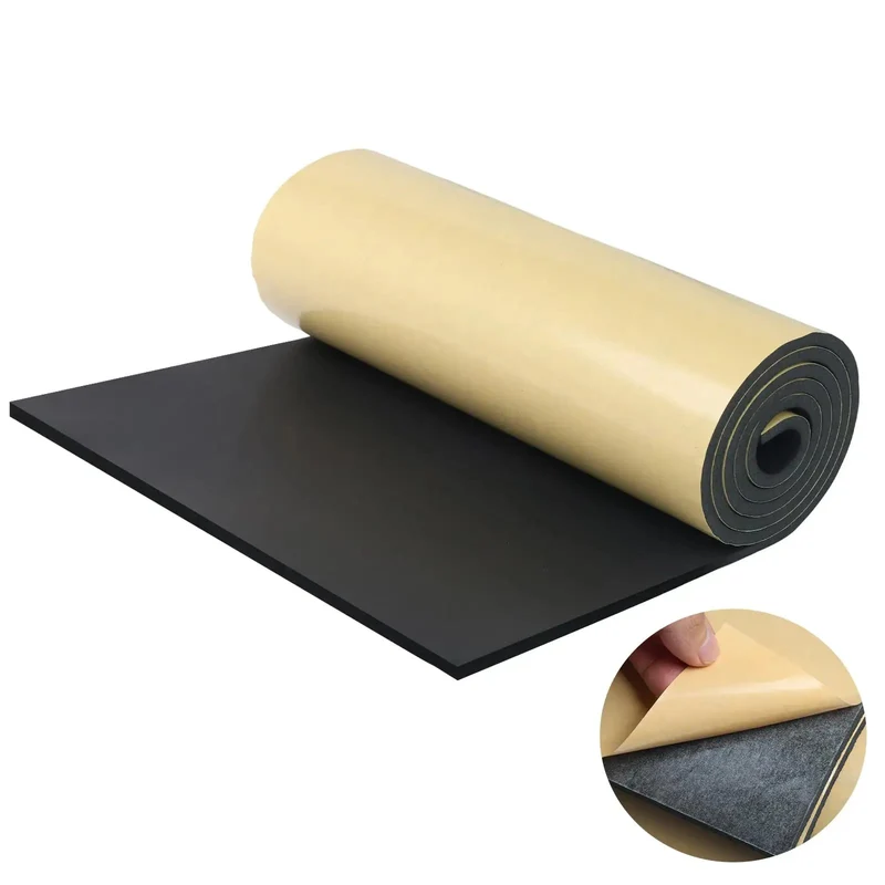 Top Shelf Closed Cell Neoprene Foam Sheet With Slick Grease Resistant Adhesive 12 By 59 By Quarter Inch Thick Heavy Duty Sound Absorbing Cushion Pad For Daily Grind