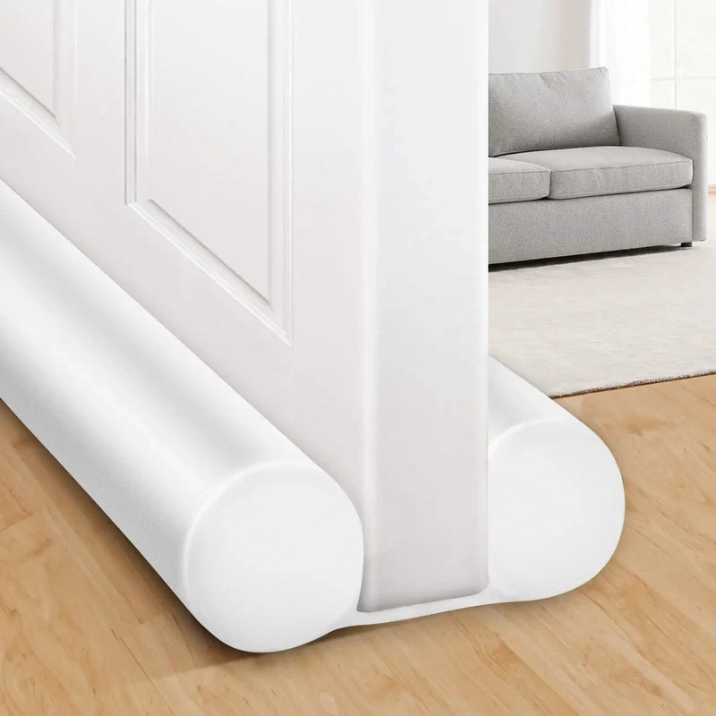 Slick Under Door Draft Stopper White Weather Seal Kick Out Chilly Drafts And Pests Easy Glide Install For Entryway And Backdoor Homes Keep Your Place Snug Through Every Cold Snap