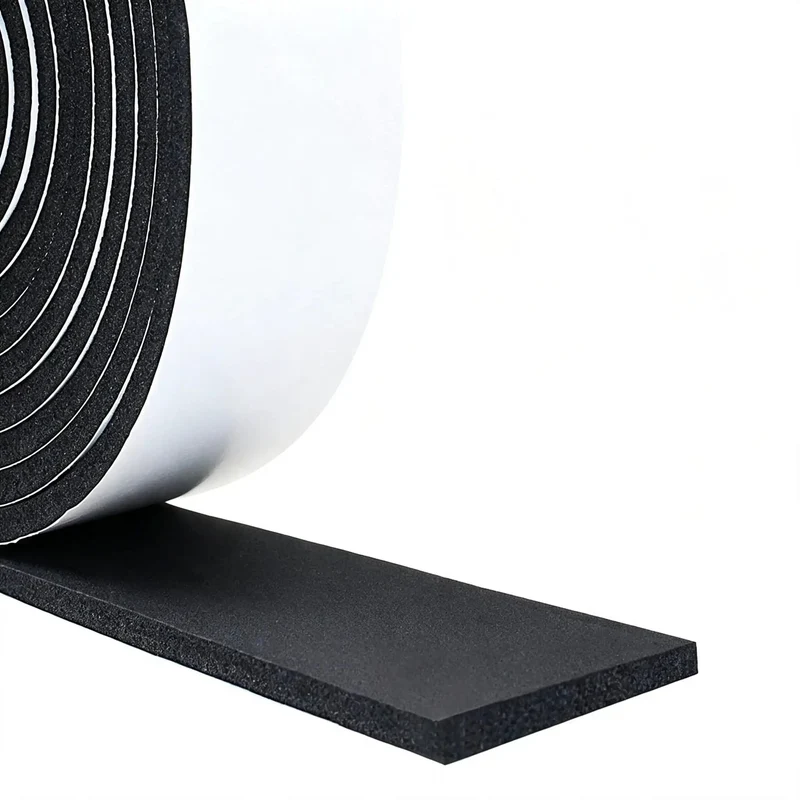 Heavy Duty CR Foam Weather Stripping Tape 2 Inch By 1/4 Inch X 13 Feet Roll High Density Neoprene Door And Window Seal Adhesive For Heat Insulation And Noise Reduction Crackdown On Drafts The Real Deal