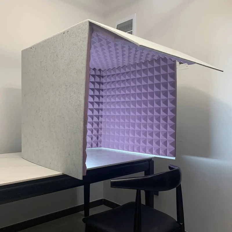 Rock Solid Portable Desktop Sound Booth With Thick Acoustic Foam Panels Tight Noise Blocking Mic Shield For Home Studios And Solo Vocal Tracks No Fuss