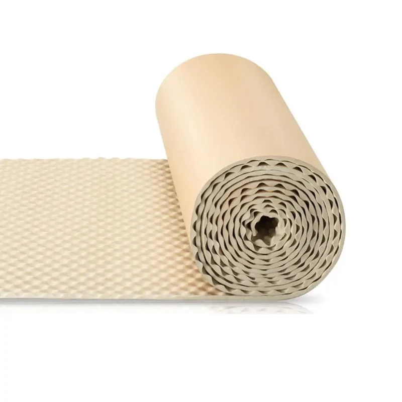 High Density Egg Crate Acoustic Foam Panels Self Adhesive Sound Dampening Rolls Game Changing Home Studio Upgrade Top Shelf Noise Reduction Recording Podcast Hassle Free Peel Stick Install 3.2 x 32.8 Feet Beige