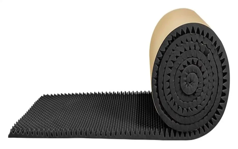 Top Shelf Soundproof Panels Thick 3Cm Self Adhesive Acoustic Foam Noise Insulation Wall Tiles Home Studio Audio Treatment Easy Cut Sound Absorption Mats Rock Solid Heavy Duty Knockout Build
