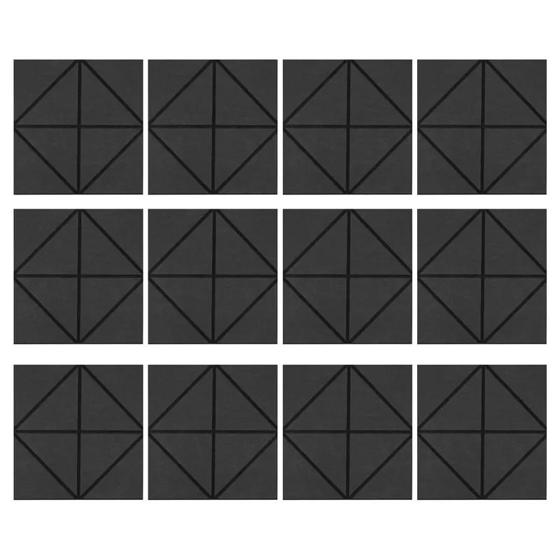 Top Shelf Premium Quality Polyester Acoustic Foam Wall Panels For Game Changing Room Vibes And Solid Sound Dampening Interior Tiles Perfect For Home Studios And Nursery Spaces