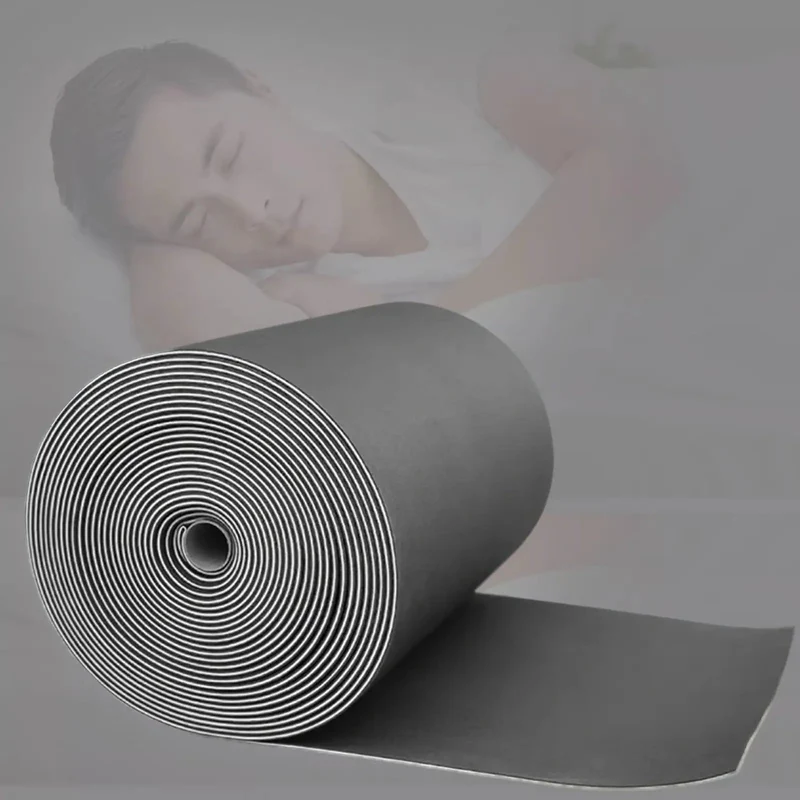 Badass Black Acoustic Foam Sound Absorbing Mat For Game Changer Noise Blocking And Tight Home Theater Builds Or Pro Music Studio Dampening Water Resistant 11mm Thick Underlayment Roll Extending 32 Feet Raw Bottom Design