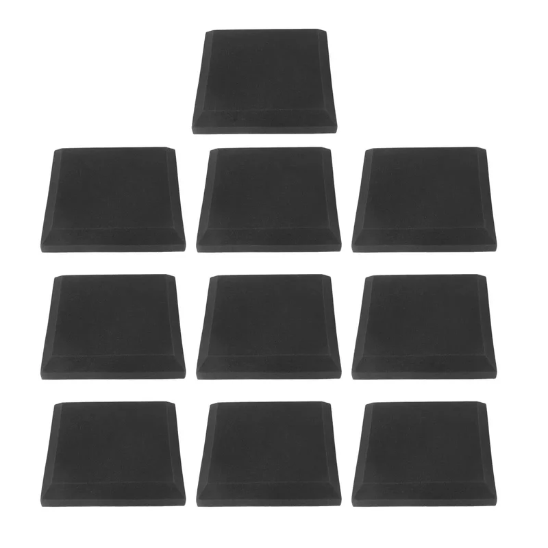 Score Your 10 Piece Soft Gray Soundproof Foam Panels For Premium Acoustic Treatment And Flame Retardant Safety They Smooth Out Room Tone Banishes Echo Nonsense Fast