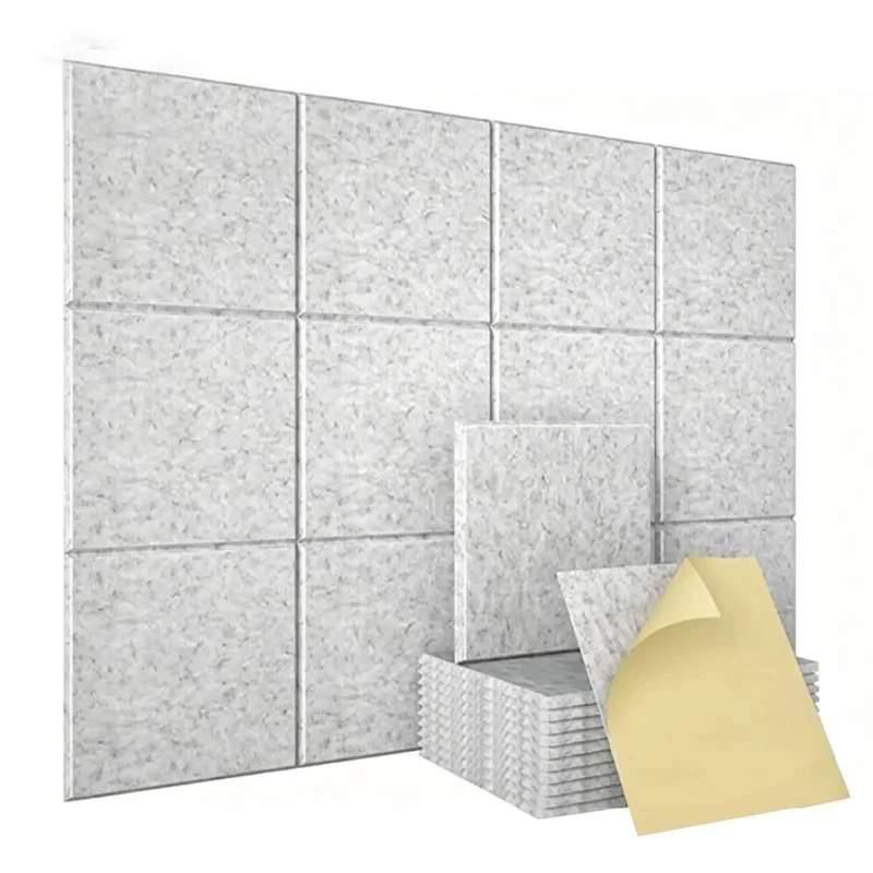 18 Pack Self Adhesive Acoustic Panels For Walls To Deaden Echo And Reduce Noise Keep Your Space Chill And Quiet High Density Polyester Fiber Tiles Peel And Stick Installation Perfect For Studios Bedrooms Offices Easy Hook Up And Great Value