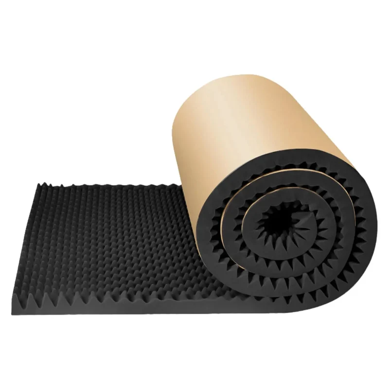 Heavy Duty Acoustic Foam Panels 2Cm Thick Plug And Play High Density Soundproofing Tiles Crush Room Echo And Block Street Noise For Home Theater Or Car Door Panel Setup