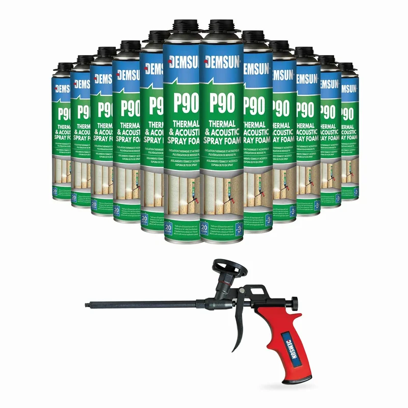 Heavy Workhorse Expanding Spray Foam Insulation Kit 12 Pack Waterproof Leak Stuffer Soundproof Acoustic Sealant Built Tough For Wall Patching And Home Renovation Quick Fix