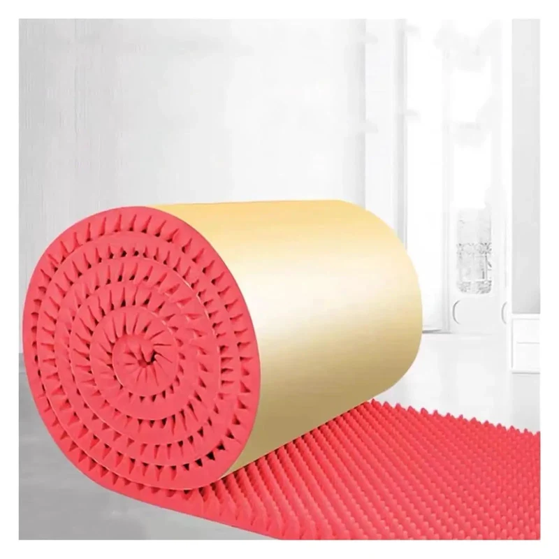 Badass Red Self Adhesive Egg Crate Soundproofing Foam Panels 7cm Thick Acoustic Insulation Tiles For Walls Easy To Cut Noise Dampening Decor That Pops Sick Vibes And Killer Audio Quality Go To Gear For Your Studio