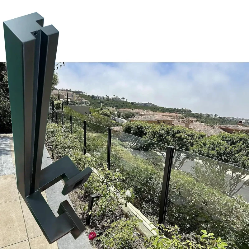 Black Heavy Duty Deck Railing System With Wall Mount Balcony Fencing And Snap On Infill Panel Kit For Custom Height Guardrail Posts Hella Durable Safety Barrier No Hassle Install For Patios And Decks