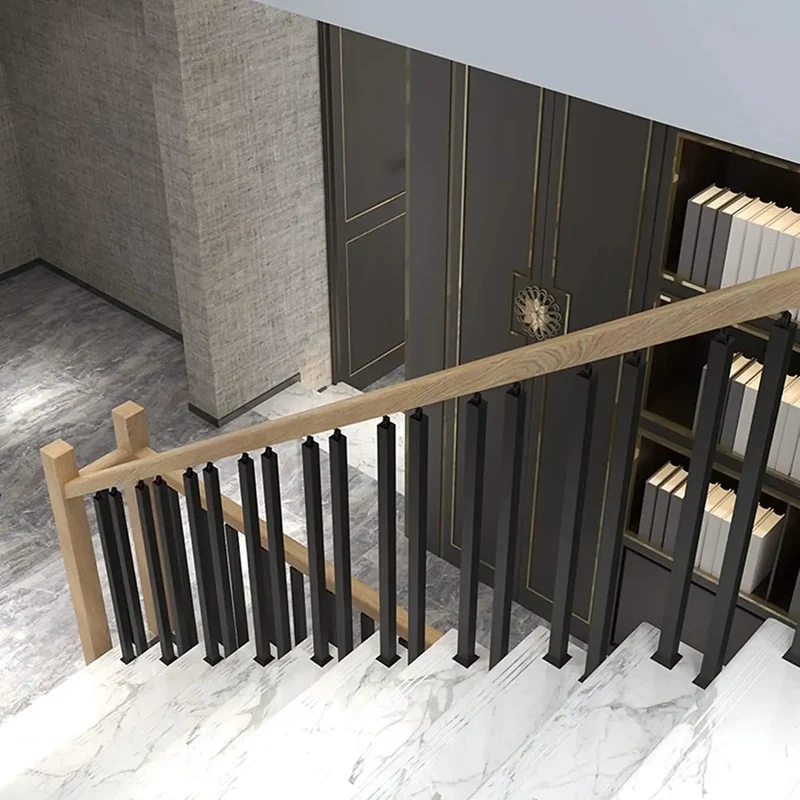 Tough As Nails Black Metal Stair Railing Spindles Crafted From Premium Wrought Iron Balusters For Indoor And Outdoor Deck Handrails Quick Easy Install To Level Up Your Setup