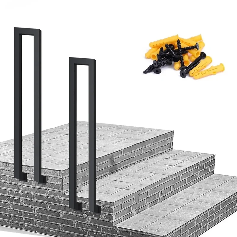 Heavy Gauge Side Mount Step Handrail For Outdoor Stairs And Patio Deck No Fuss Weatherproof With Quick Setup And Dang Solid Grip Support For Safe Deck Navigation